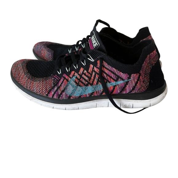 Nike women’s knit sneaker, multicolored lace up lightweight, size 39/ 8.5 - Picture 3 of 10